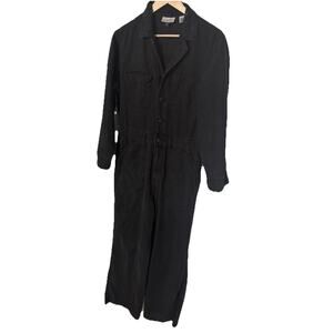 Universal Thread Women's Long Sleeve Grey Jumpsuit Button Front 12 Soft Denim